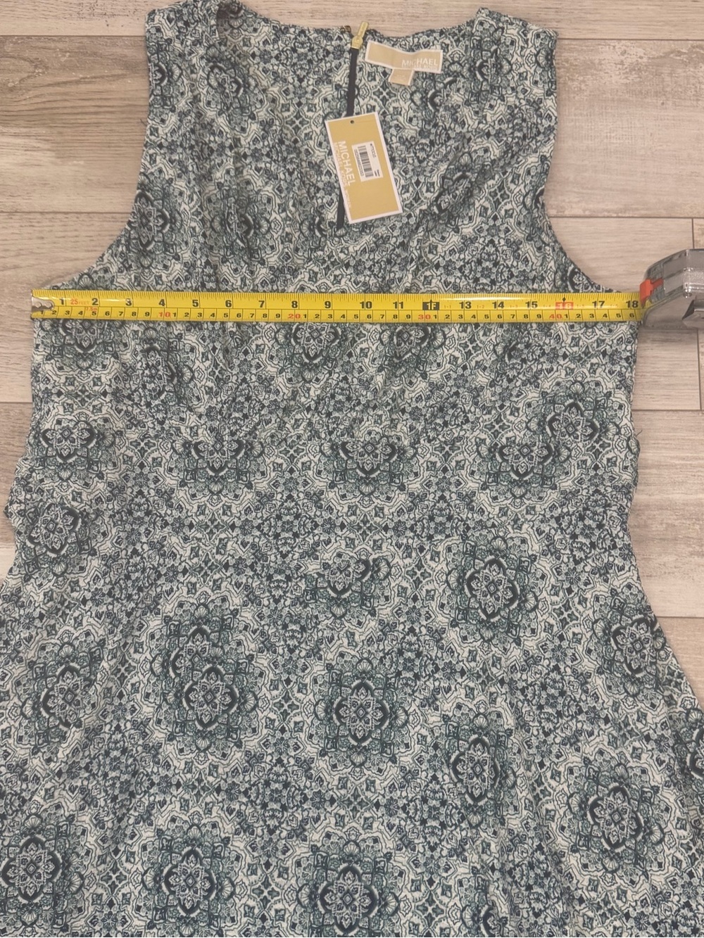 NWT MICHAEL Michael Kors Medallion Faux Wrap Midi Dress plus Size OX - Picture 7 of 9